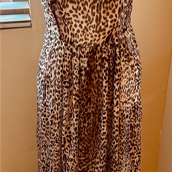 Anthropologie Under Skies Leopard Babydoll mesh Dress Size Small - Picture 8 of 8
